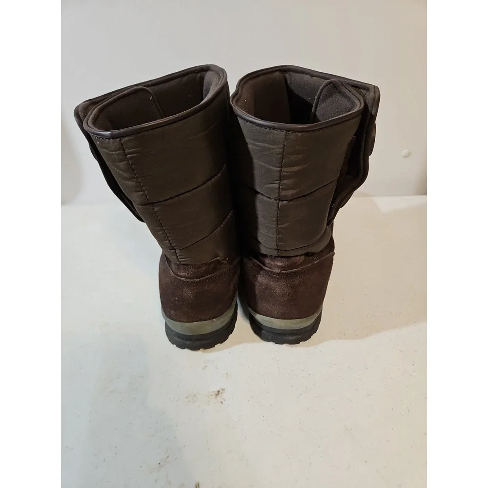 Lands End Winter Boots Women 9.5 B Brown‎ Casual Everyday Walking Ex. Condition